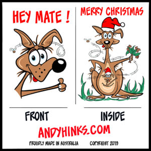 andyhinks.com andy hinks caricature illustration drawing andrew hinks Eumundi Markets Christmas Cards