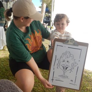 caricature illustration drawing andrew andy hinks Exmouth Markets Western Australia andyhinks.com