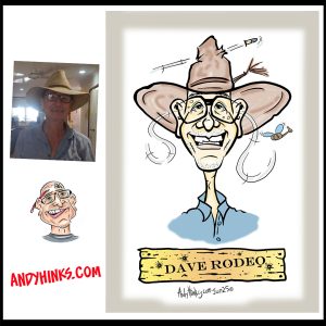 caricature illustration drawing andrew andy hinks Exmouth Markets Western Australia andyhinks.com