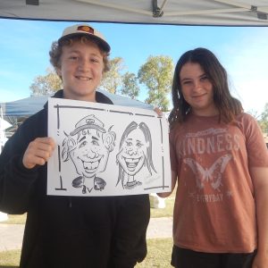caricature illustration drawing andrew andy hinks Exmouth Markets Western Australia andyhinks.com