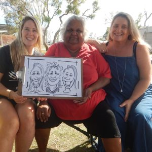caricature illustration drawing andrew andy hinks Exmouth Markets Western Australia andyhinks.com